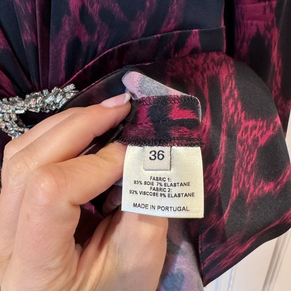 Alexander Vauthier  pink/red leopard print mini Dress size 36 - Picture 8 of 8